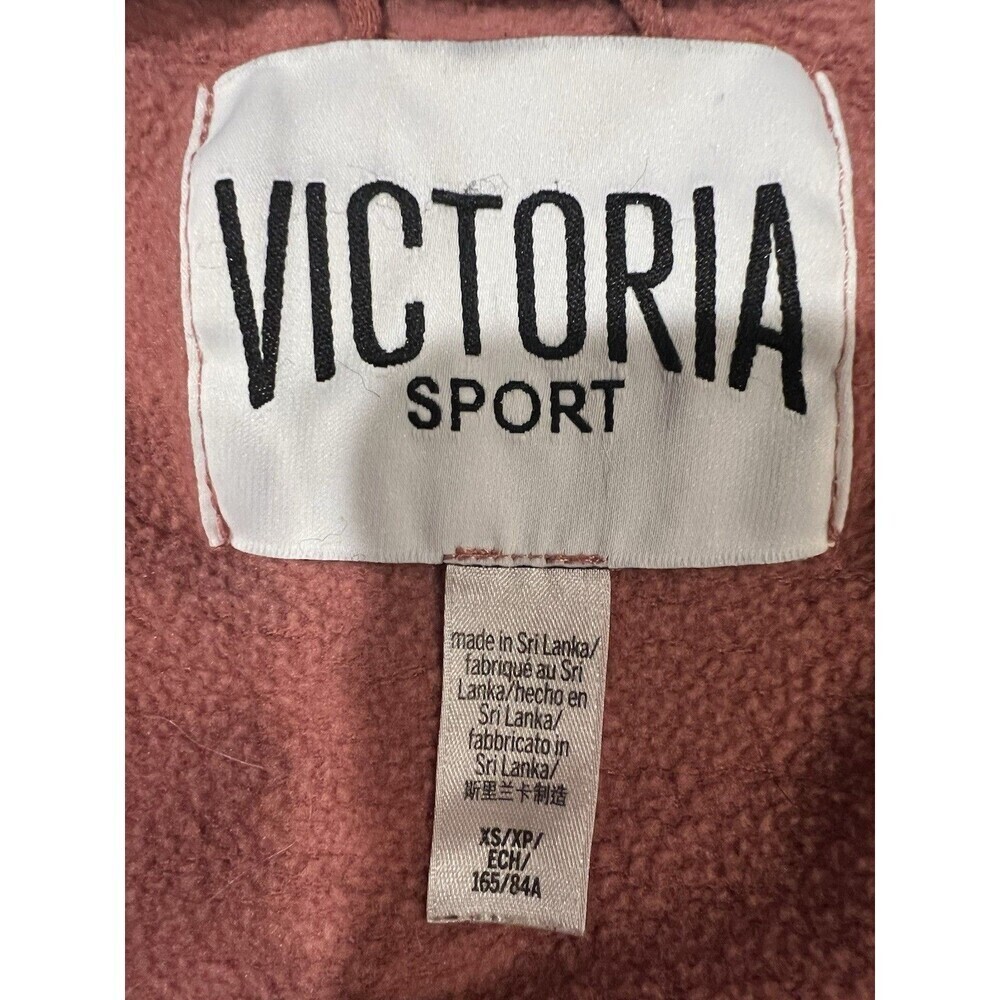Victorias Secret Sport Womens Sweatshirt Pink Blush Ruffle Glitter Size XS - Picture 6 of 8